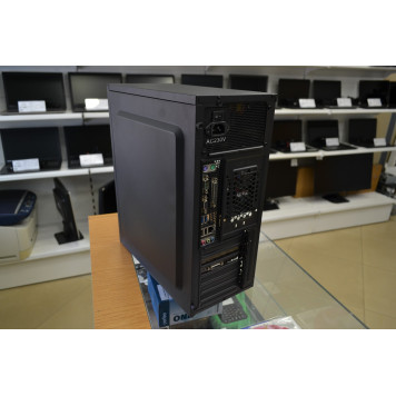 Б/У ПК (Xeon E3-1230 V6, 16 384 МБ, HDD 1000 ГБ, SSD 240 ГБ, Radeon RX580, GA-H110M-D3A, 700 W). Новые корпус и SSD. Процессор аналог Core i7-7700-2
