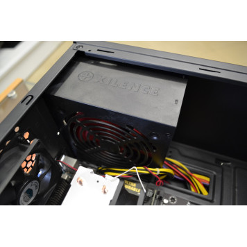Б/У ПК (Xeon E3-1230 V6, 16 384 МБ, HDD 1000 ГБ, SSD 240 ГБ, Radeon RX580, GA-H110M-D3A, 700 W). Новые корпус и SSD. Процессор аналог Core i7-7700-7