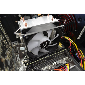 Б/У ПК (Xeon E3-1230 V6, 16 384 МБ, HDD 1000 ГБ, SSD 240 ГБ, Radeon RX580, GA-H110M-D3A, 700 W). Новые корпус и SSD. Процессор аналог Core i7-7700-8